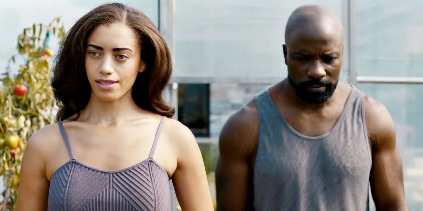 John (Mike Colter) and Eve (Kiara Barnes) walking together in Accused season 2, episode 8.