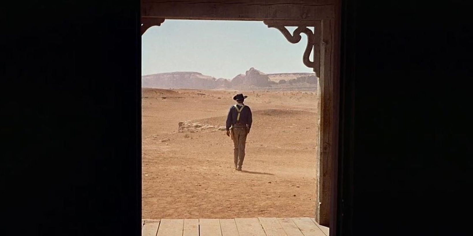 John Wayne leaving in The Searchers