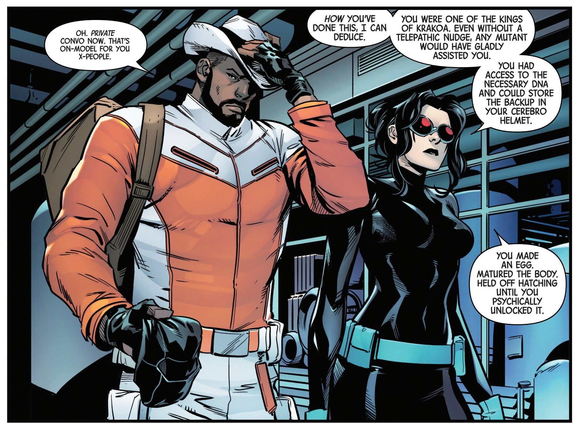 John Wraith and Sage Meet Professor X