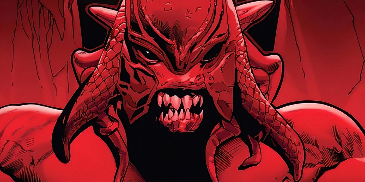 Close up of Cyttorak&rsquo;s demonic face.
