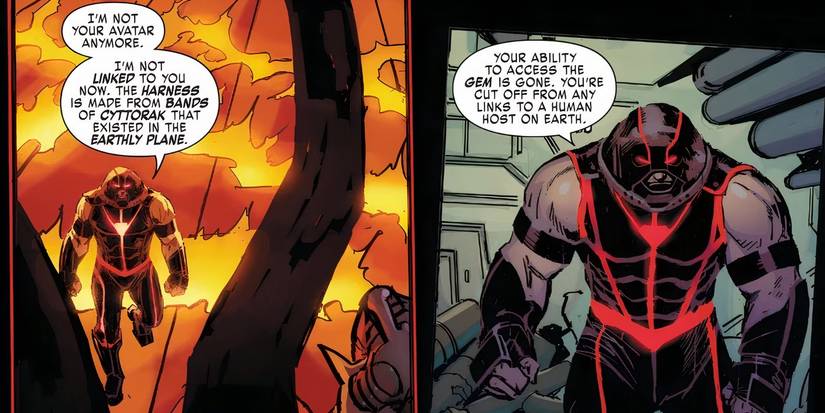 The Juggernaut severing ties with Cyttorak.