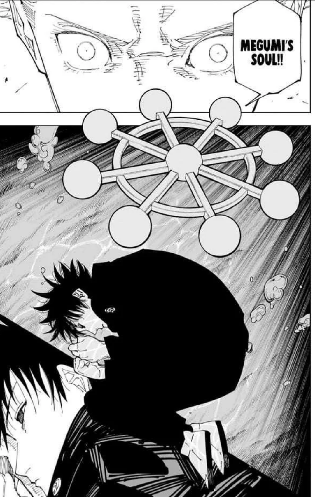 Jujutsu Kaisen - Megumi having unlimited soul unleashed upon him