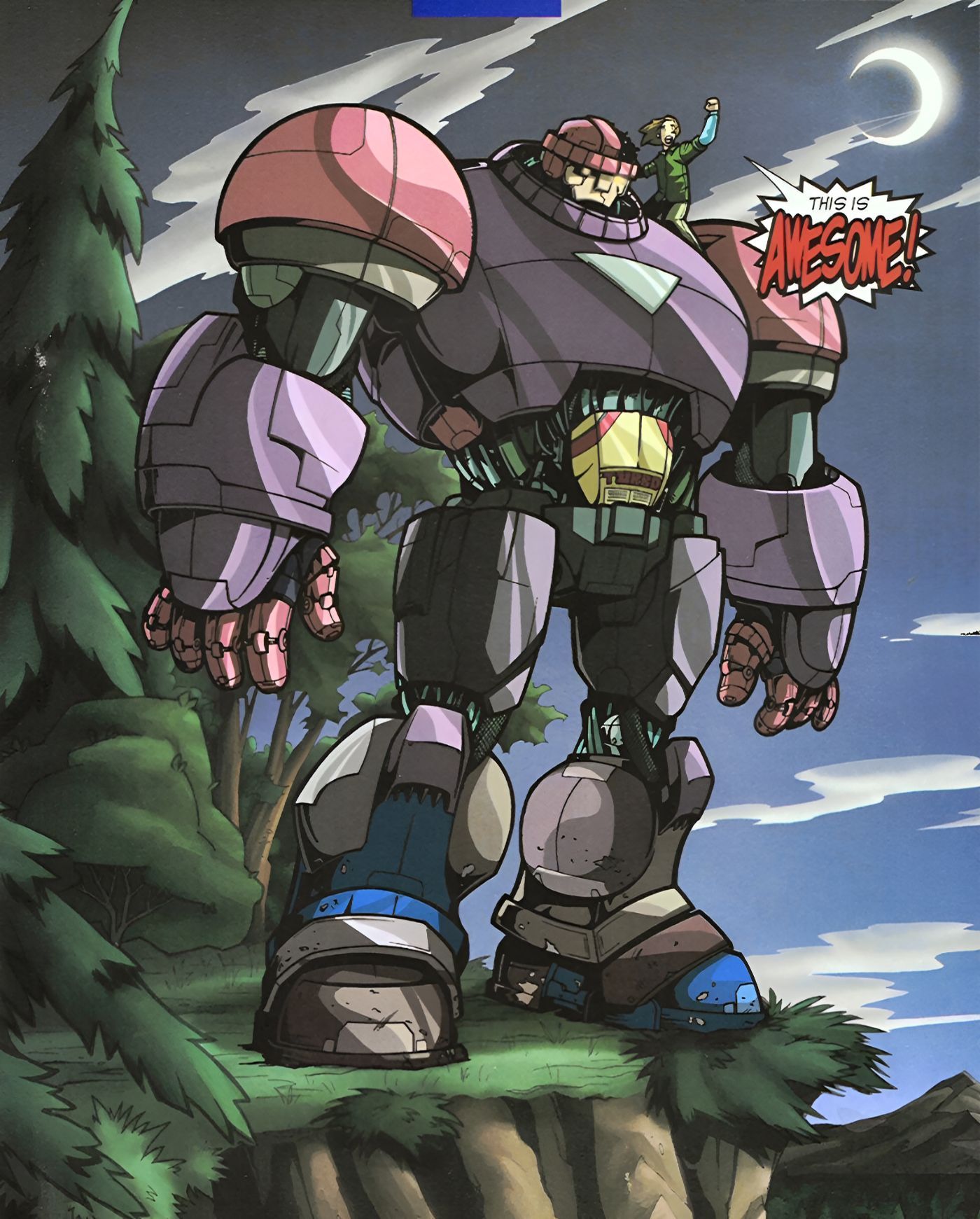 Juston yells &ldquo;This is AWESOME&rdquo; with his Sentinel.