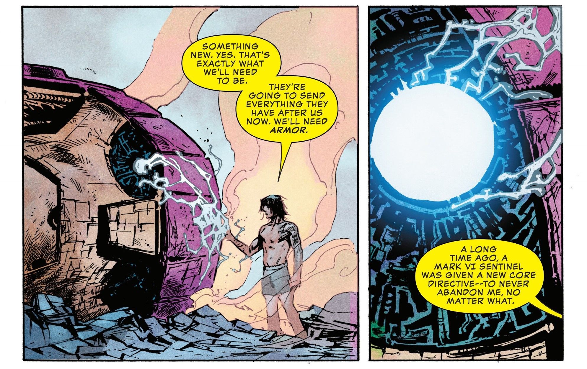 Juston infects a Sentinel with a new prime directive.