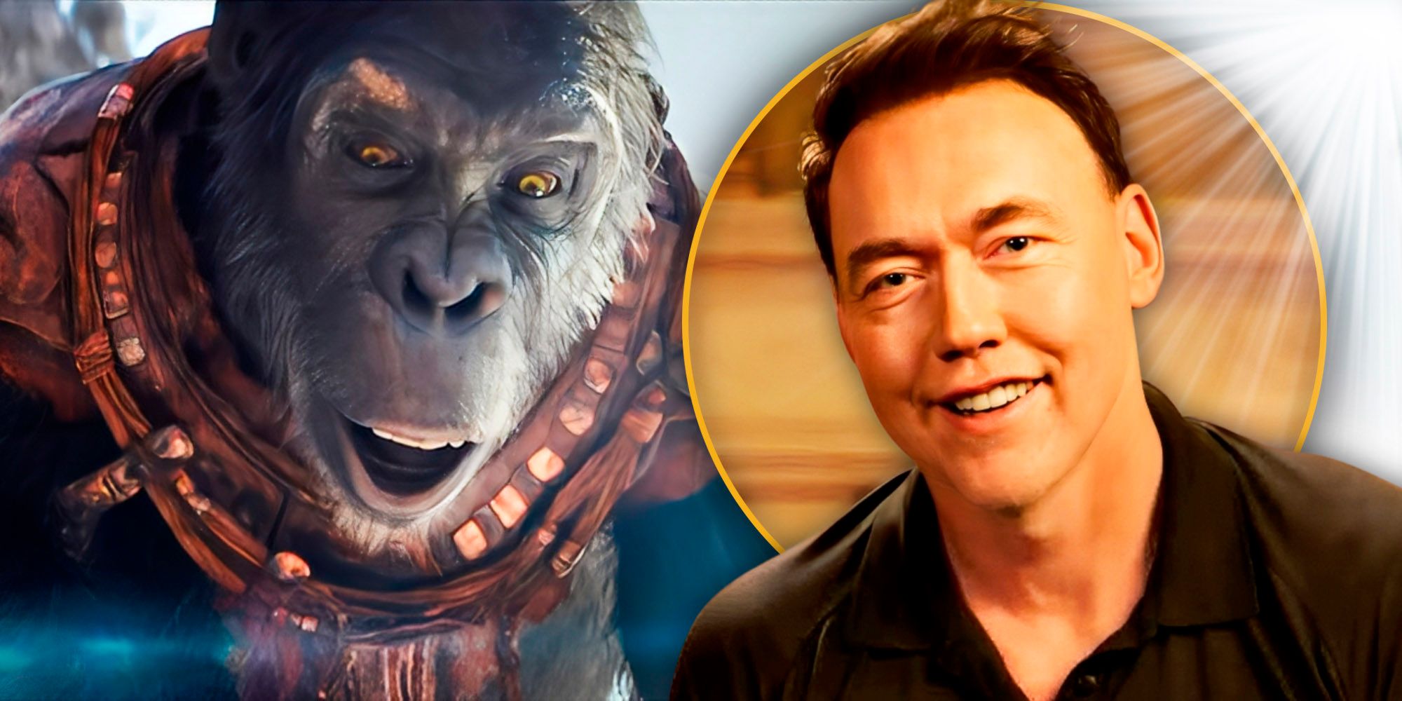 Kevin Durand and Planet Of The Apes imagery
