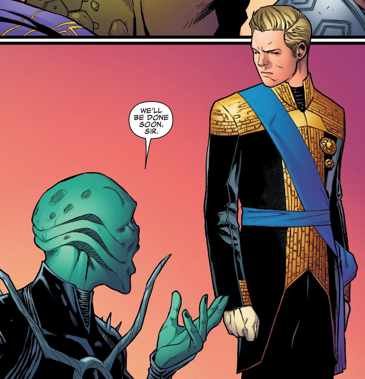 King Star-Lord of Spartax is impatient.