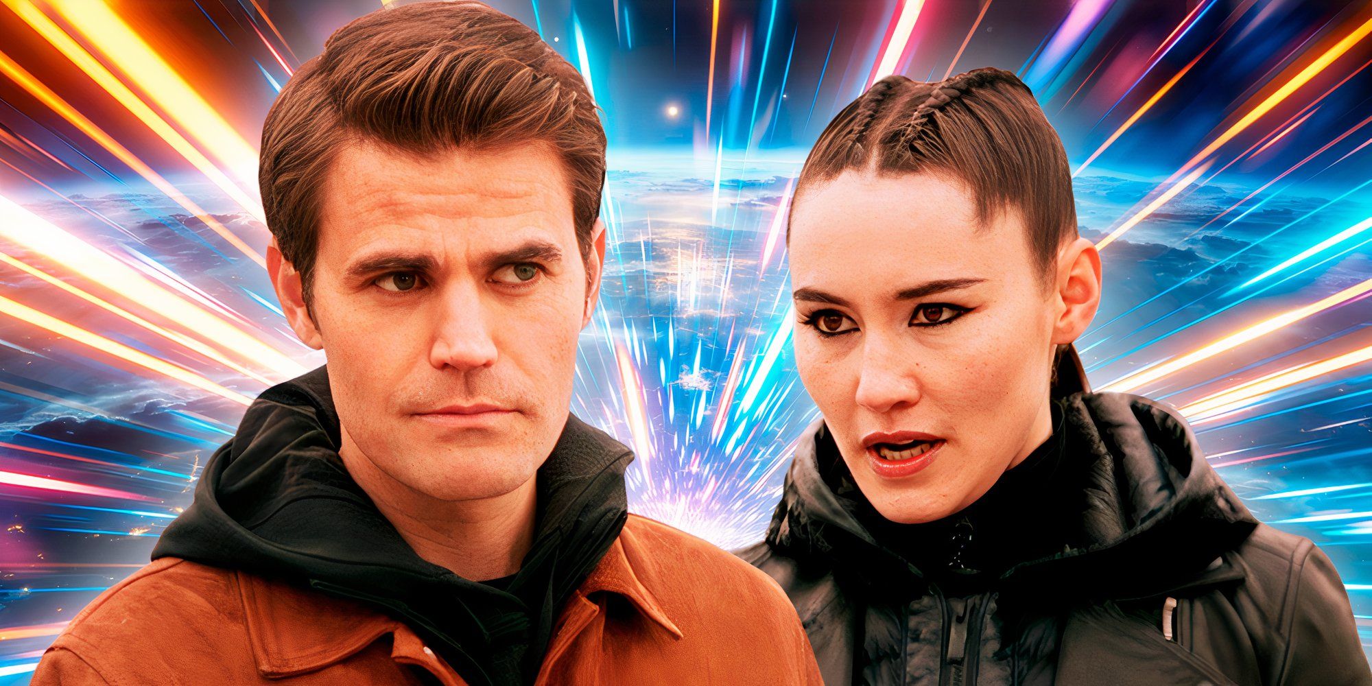 KIrk (Paul Wesley) and La&rsquo;an in Strange New Worlds Tomorrow and Tomorrow and Tomorrow