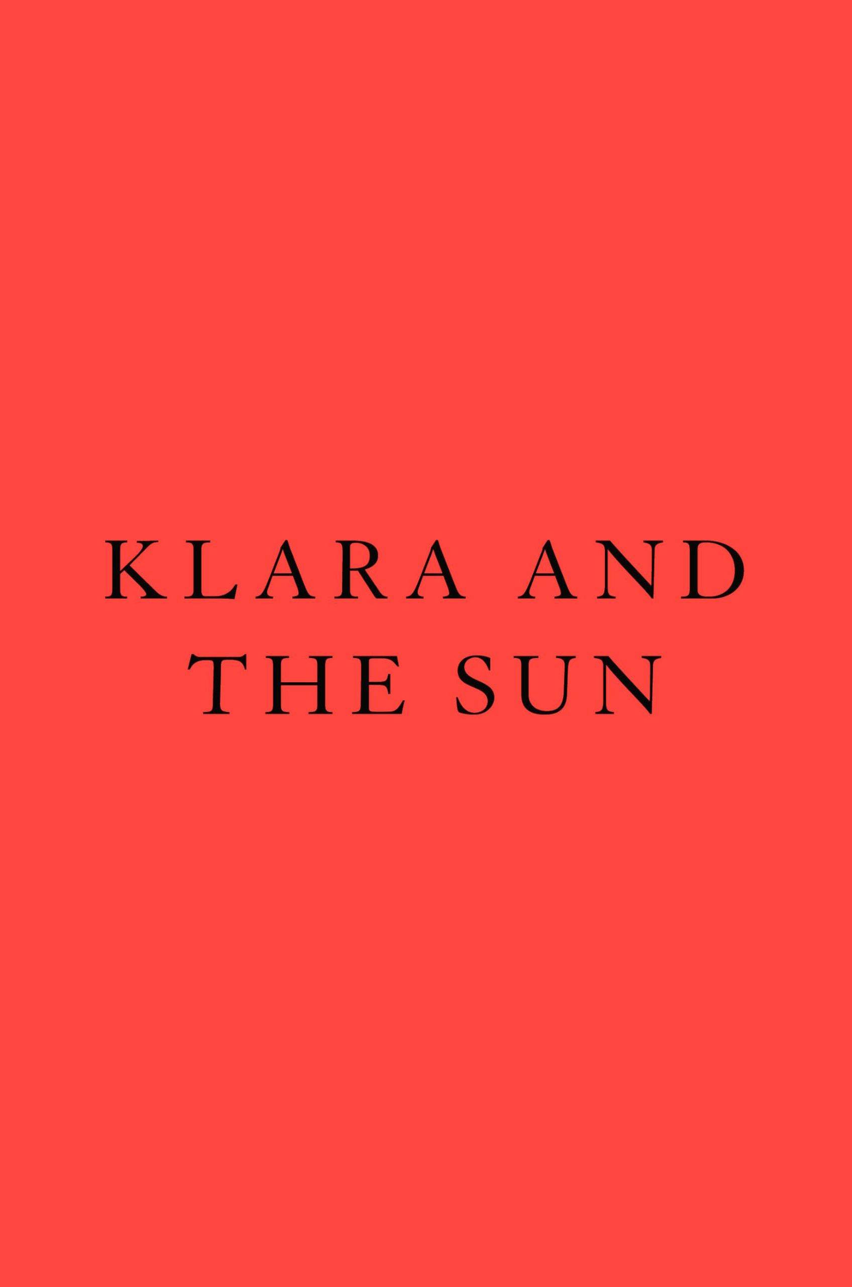 klara and the sun movie cover