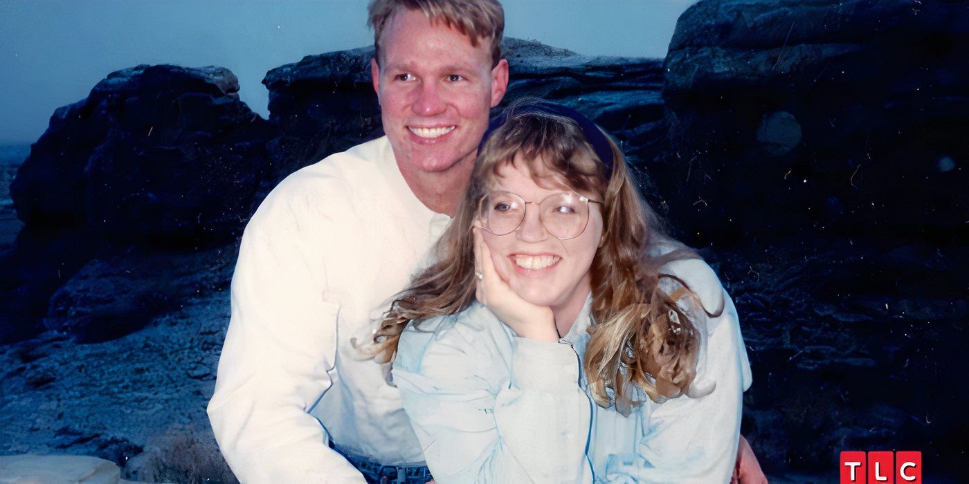 A young Kody And Janelle Brown in a flashback photo Sister Wives