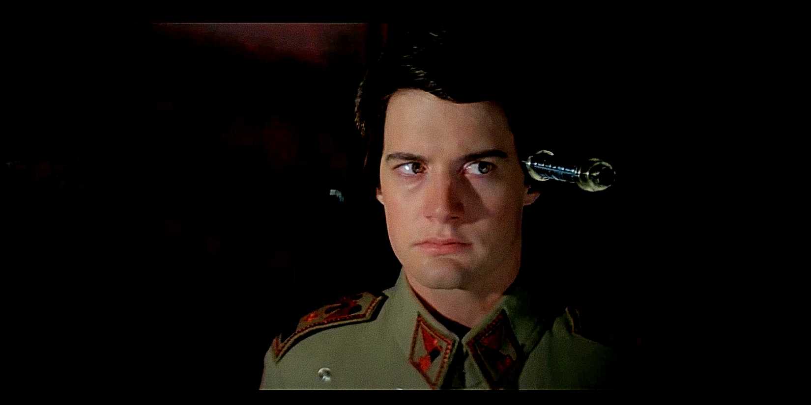 Kyle MacLachlan as Paul Atreides in the Hunter Seeker assassination scene from Dune 1984