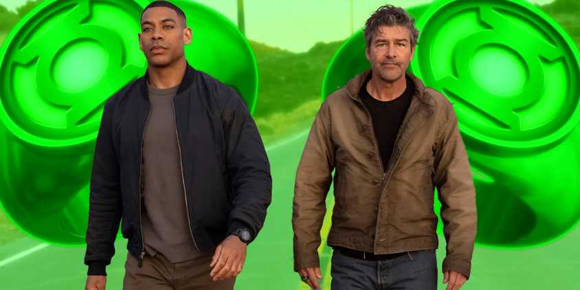 Lanterns First Look With Green Background and Lantern Rings Custom DCU Image