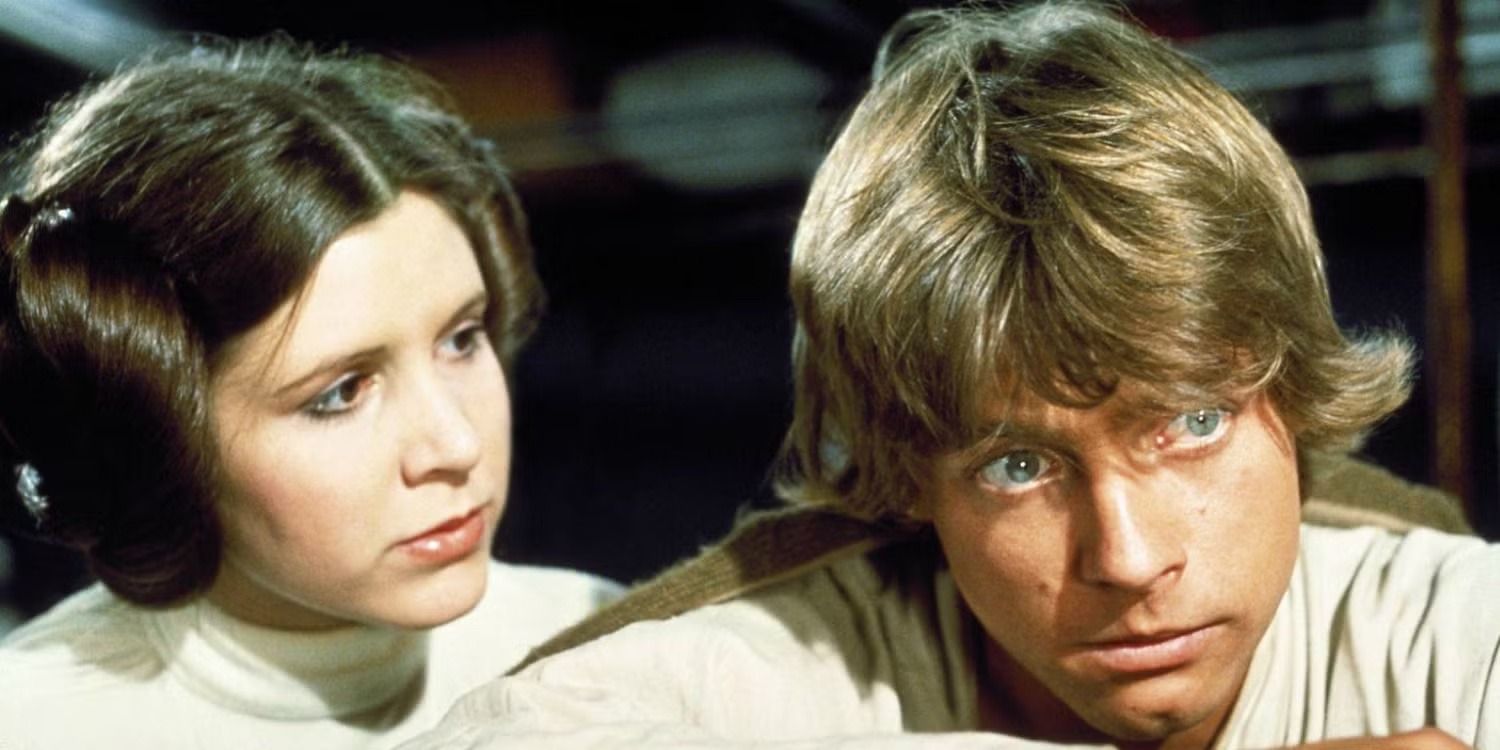 Leia Comforts Luke in A New Hope