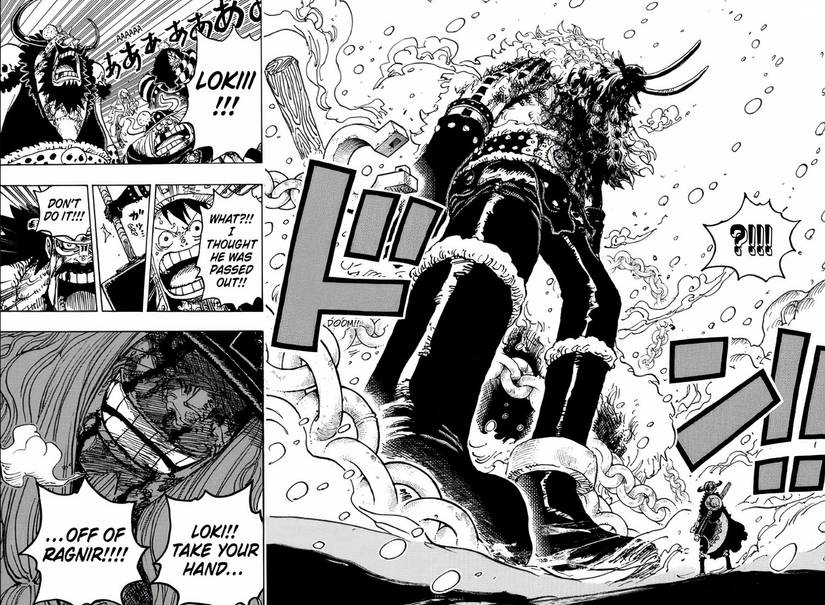 Loki freed and grabbing his weapon