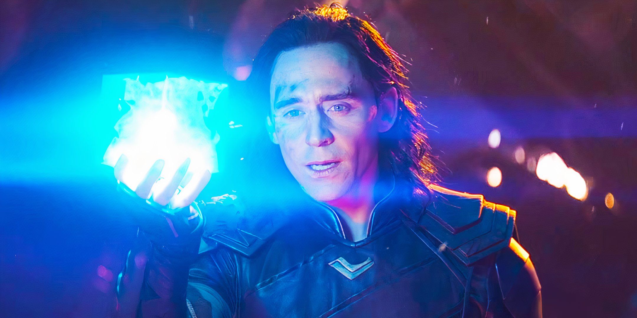 Loki with the Tesseract in Avengers Infinity War