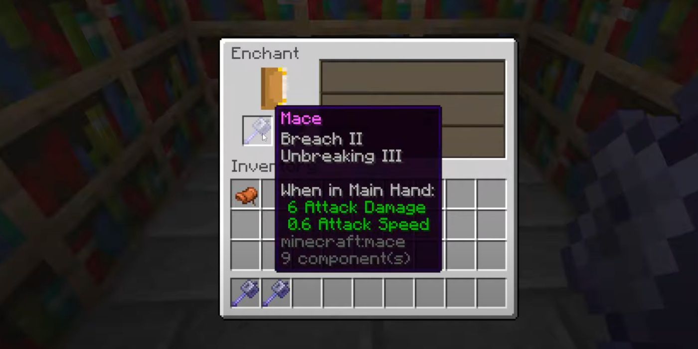 Mace getting a Breach enchantment in Minecraft