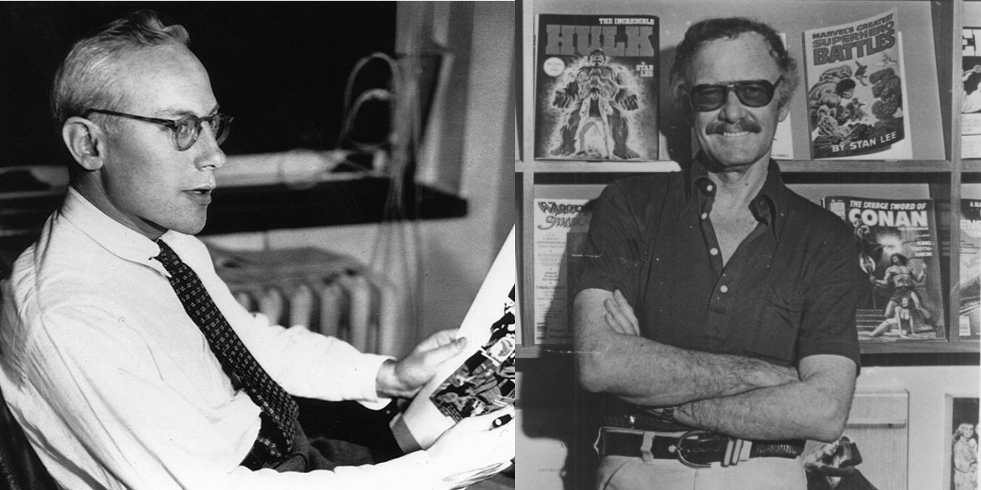 Martin Goodman and Stan Lee from Marvel Comics.