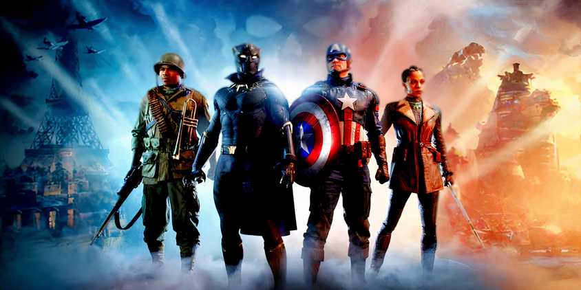 Marvel 1943 Rise of Hydra characters in promotional poster for the game