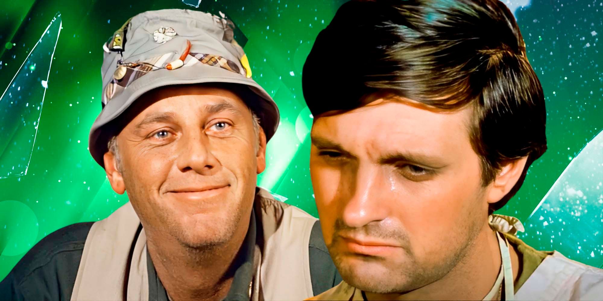 MASH - Henry Blake smiling and Hawkeye crying