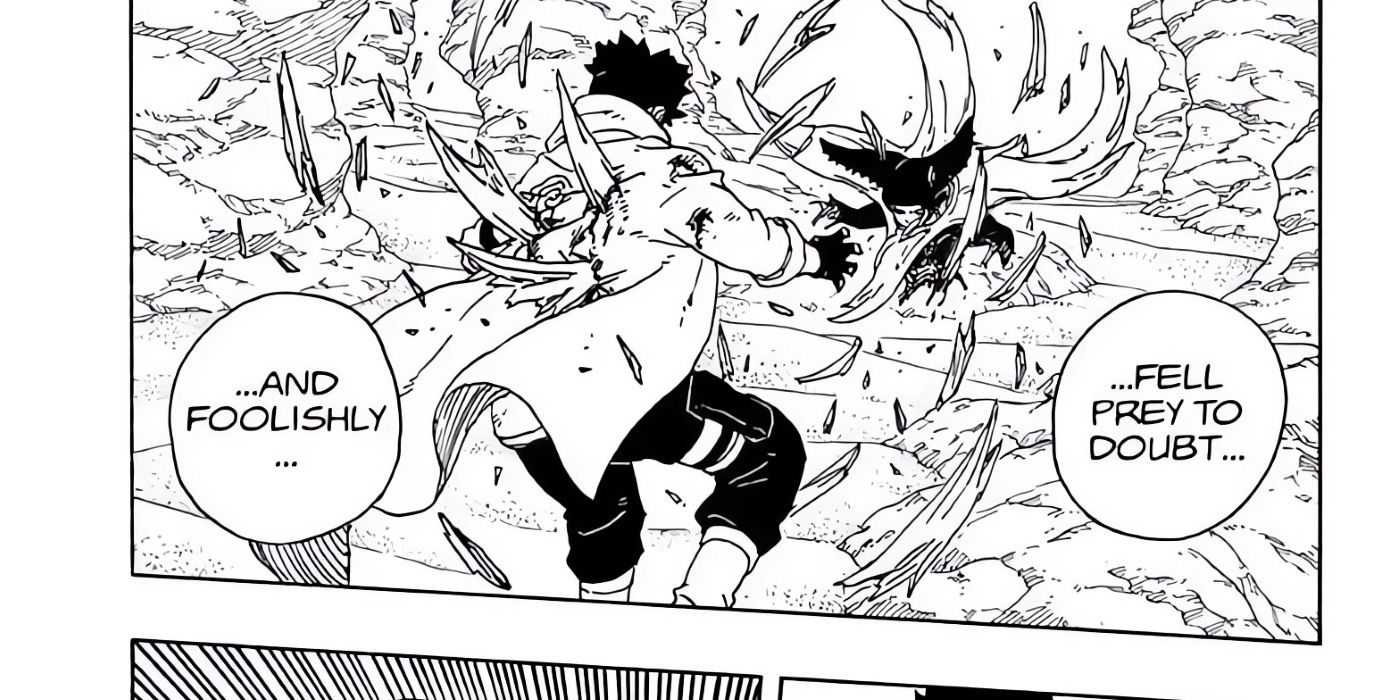 Matsuri launches an attack after being betrayed by Konohamaru.