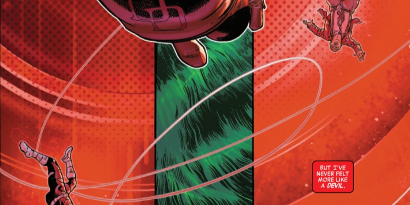 Matt Murdock leaps for Foggy Nelson and Bullseye in Daredevil #19