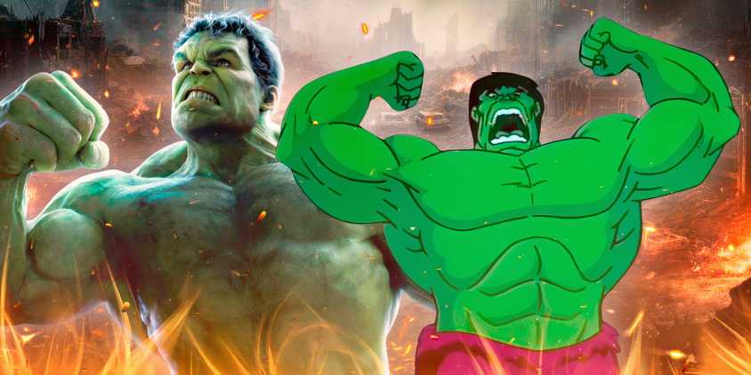 MCU's Hulk and Hulk from TAS