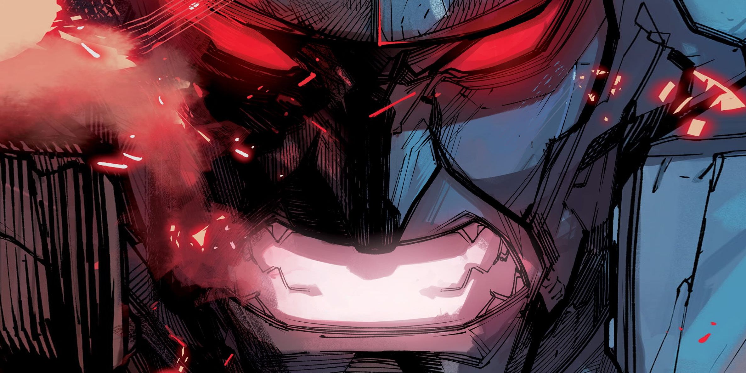 Megatron Face in Transformers #19 Variant Cover Art