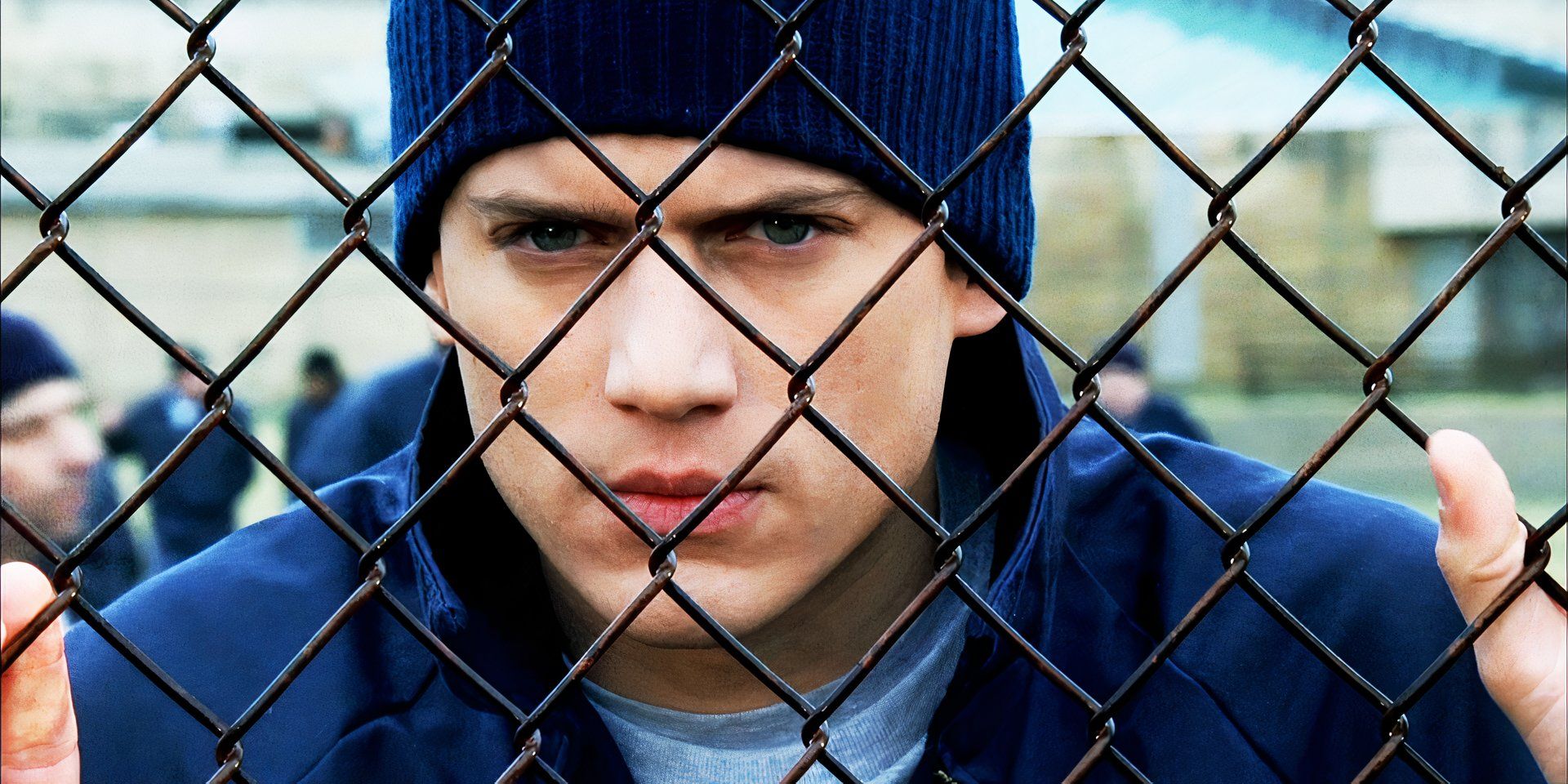 Michael behind bars in Prison Break