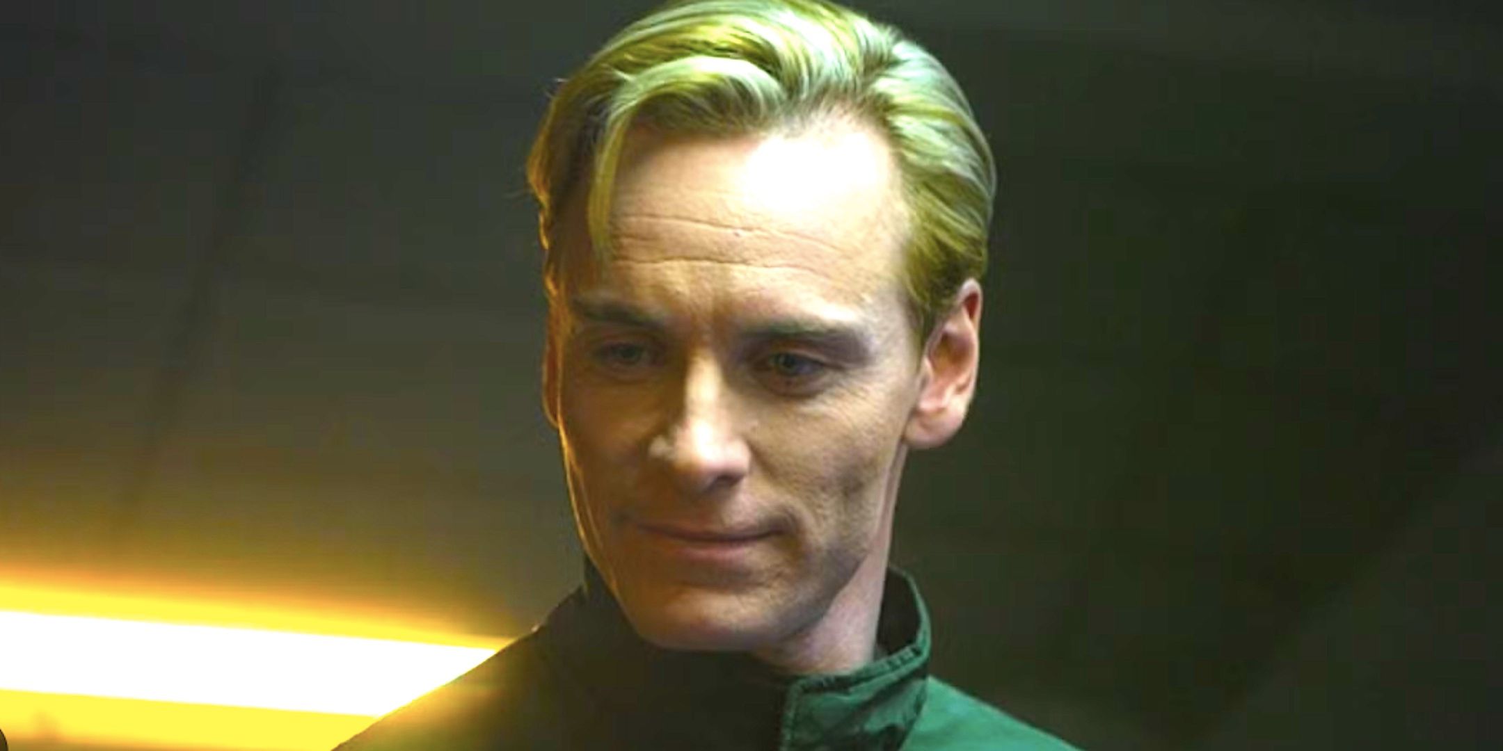 Michael Fᴀssbender's David smiling smugly in Prometheus
