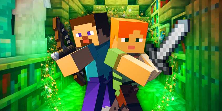 Minecraft characters with books