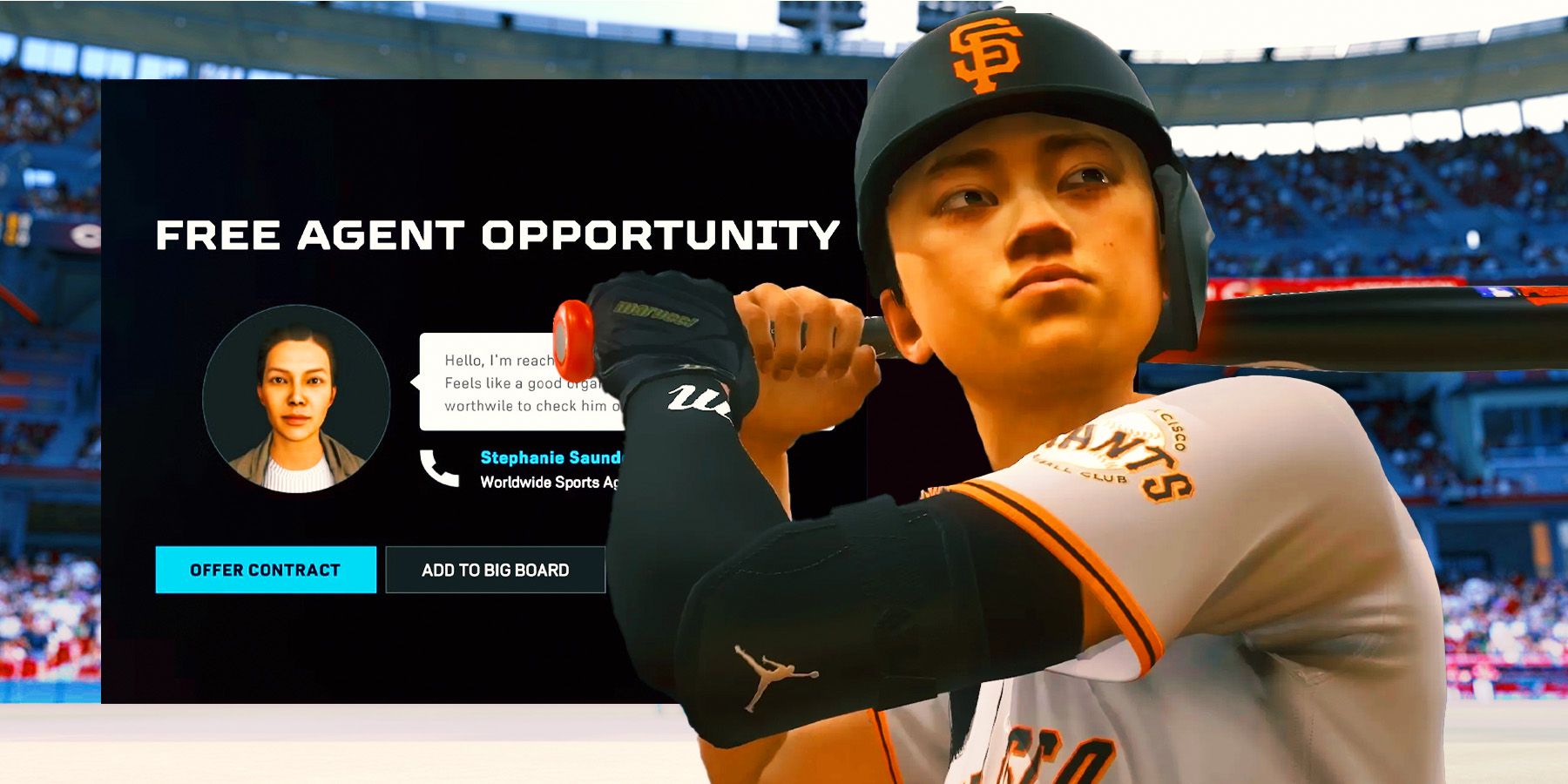 MLB The Show 25 player with Free Agency System