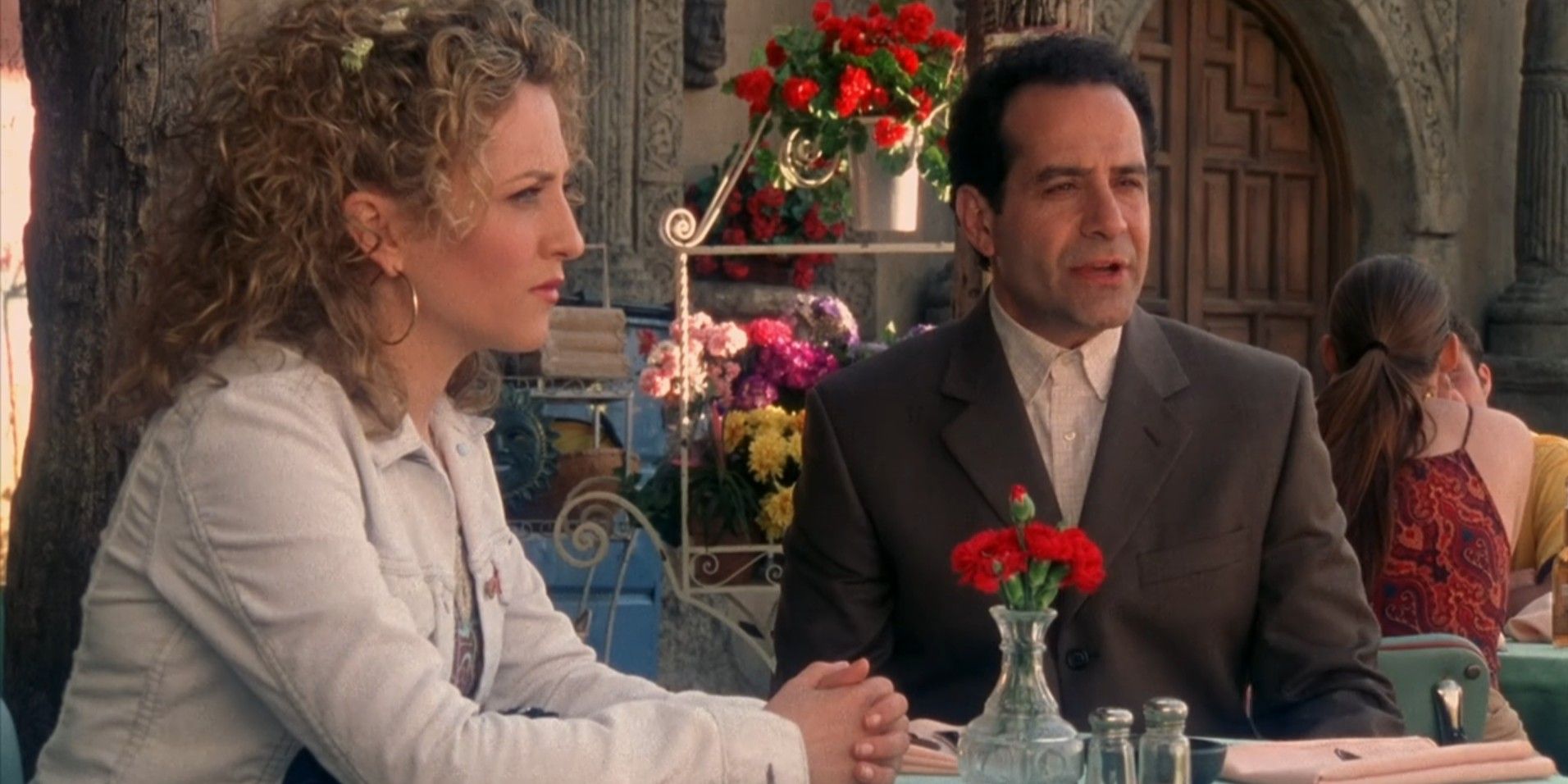 Sharona Fleming (Bitty Schram) and Adrian Monk (Tony Shalhoub) in 