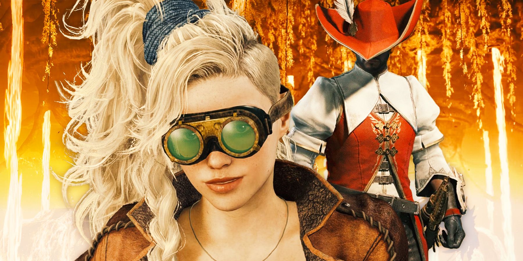 Monster Hunter Wilds hunters in outfits