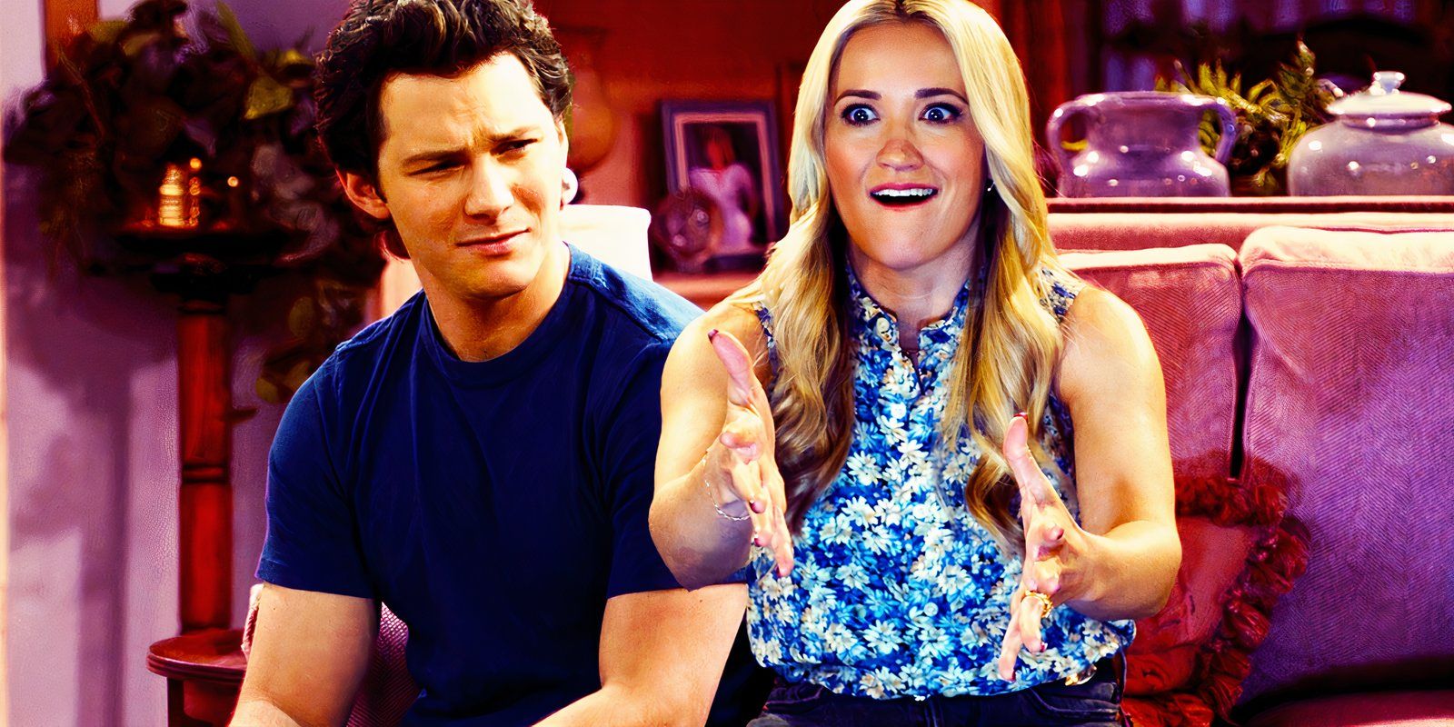 Montana Jordan as Georgie Cooper and Emily Osment as Mandy McAllister in Georgie &amp; Mandy&rsquo;s First Marriage episode 14-2