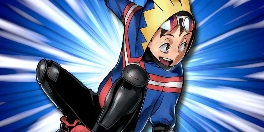 Koichi Haimawari from Vigilantes in front of an action background.
