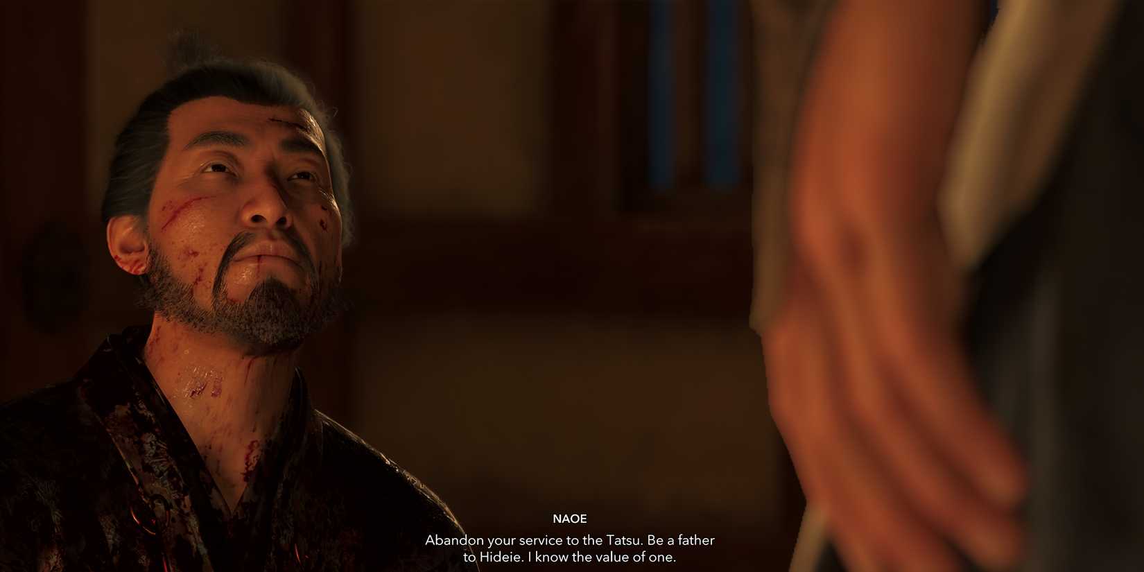 Naoe Sparing Ukita Naoie in Assassin's Creed Shadows