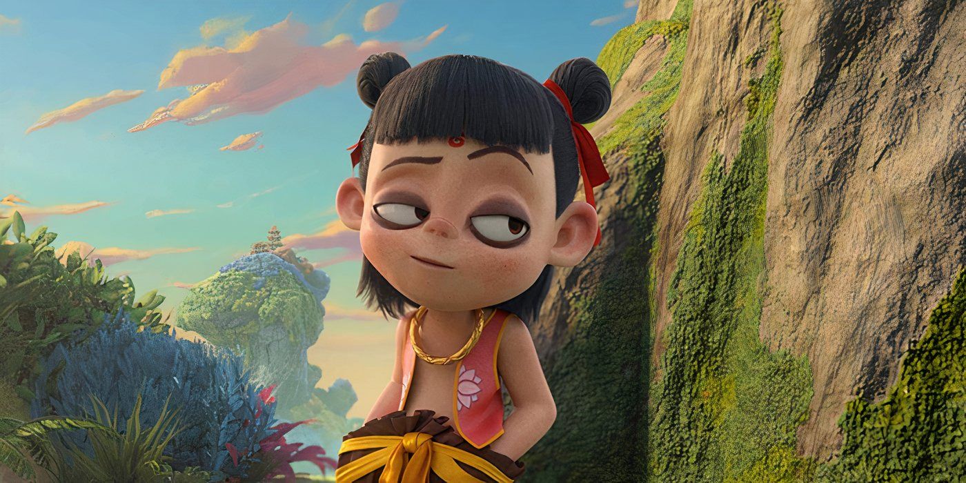 Ne Zha smirks in Ne Zha (2019)