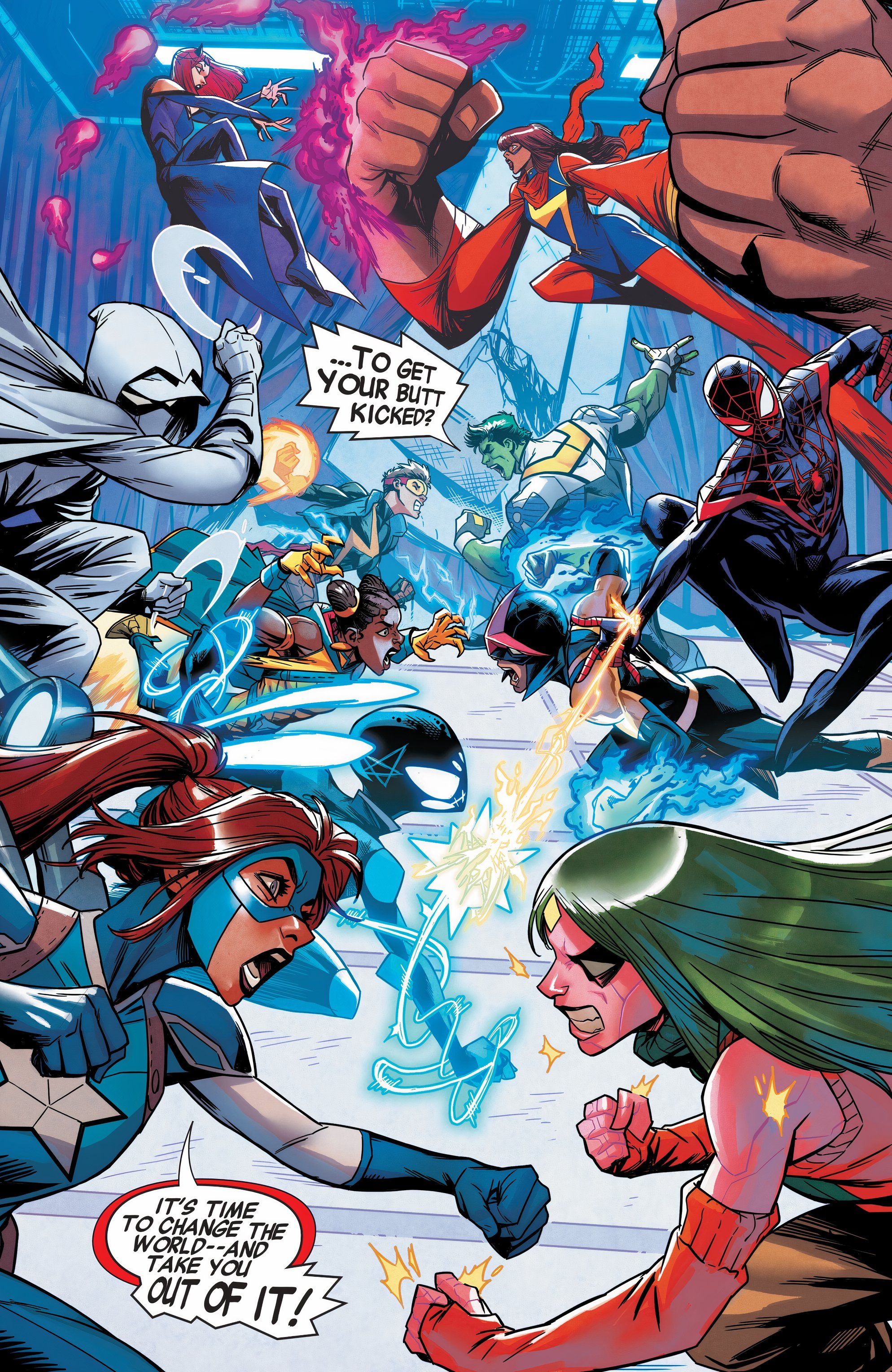 The Champions and the New Champions face off