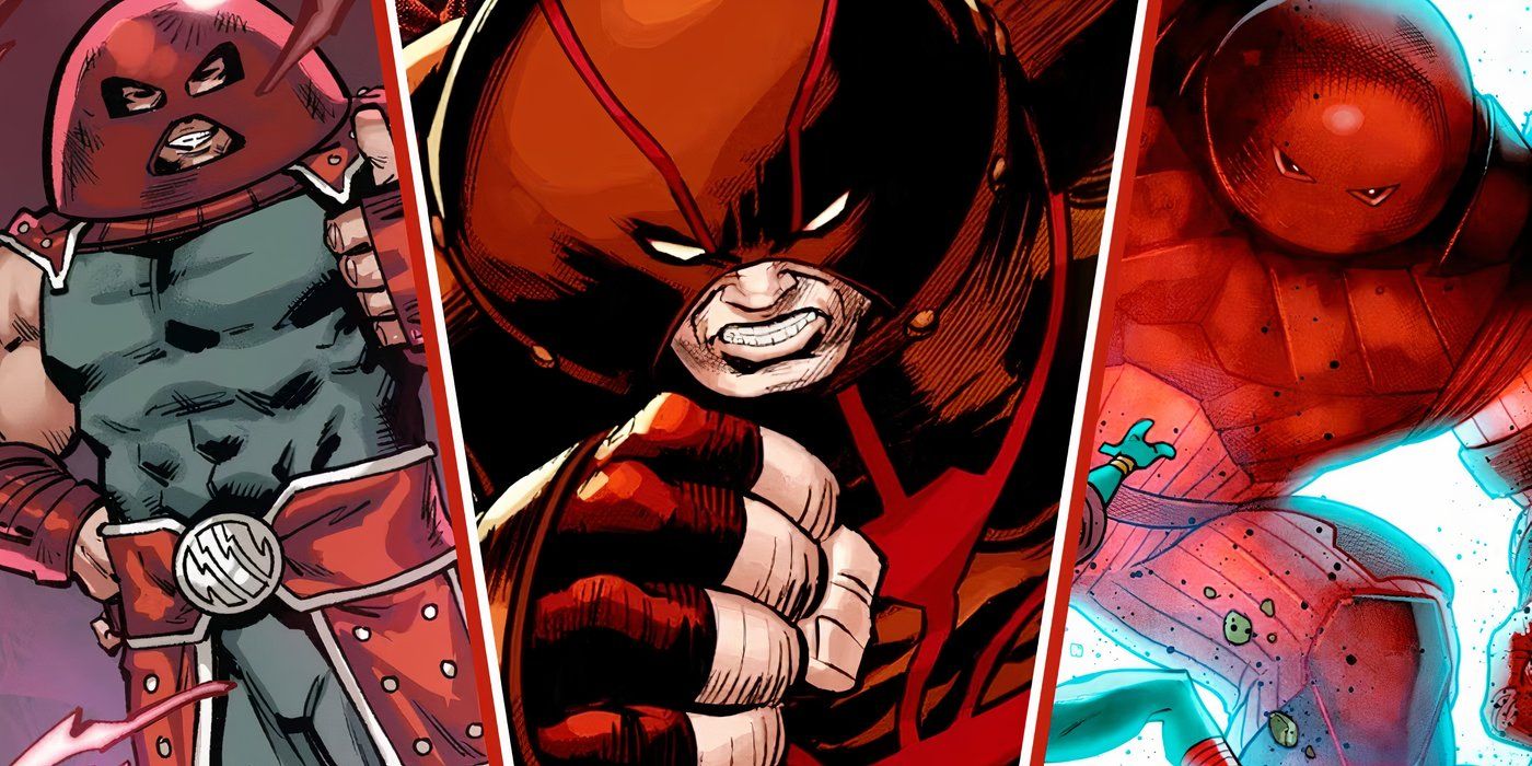 Three different versions of the Juggernaut in a split image.