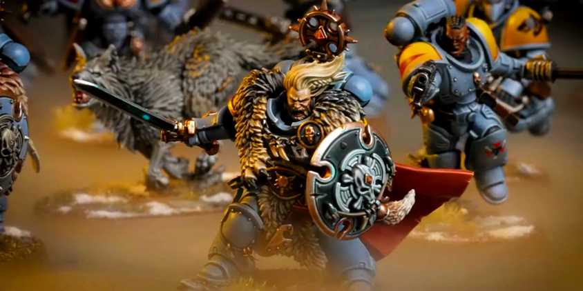 New Warhammer 40K Space Wolves miniatures.