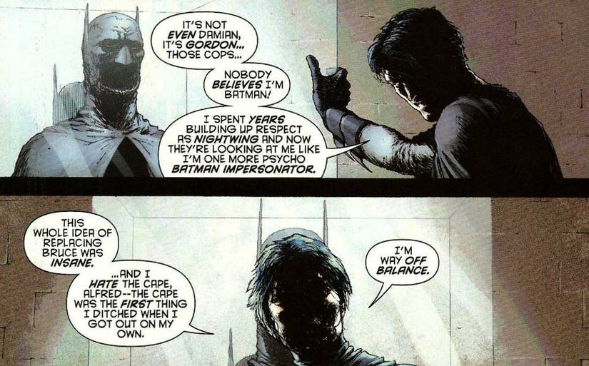 NIGHTWING HATES WEARING A CAPE