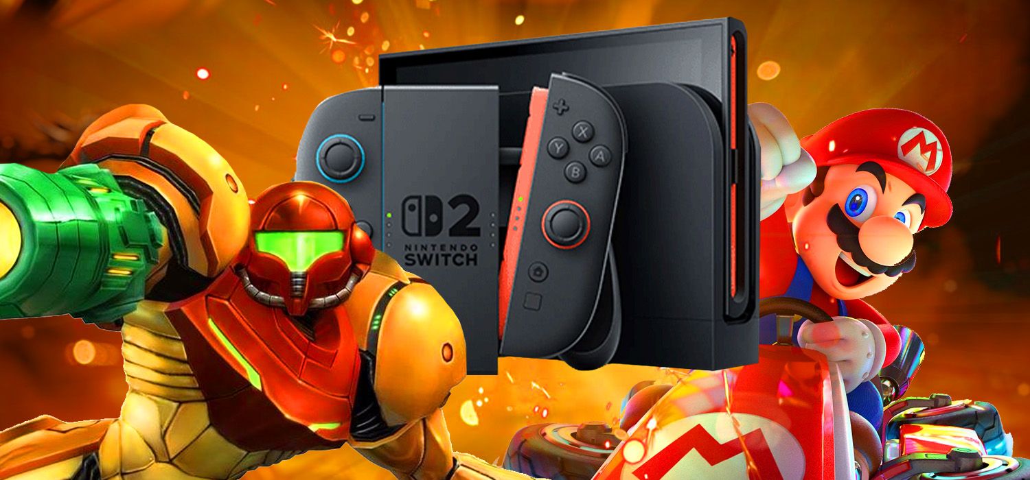 Nintendo switch 2 with mario and metroid 4