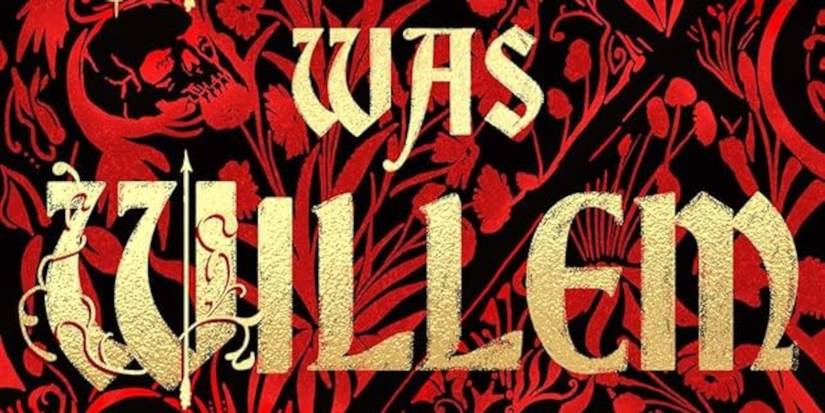 Once Was Willem Cover featuring the title text in gold and a black background with red flowery patterns