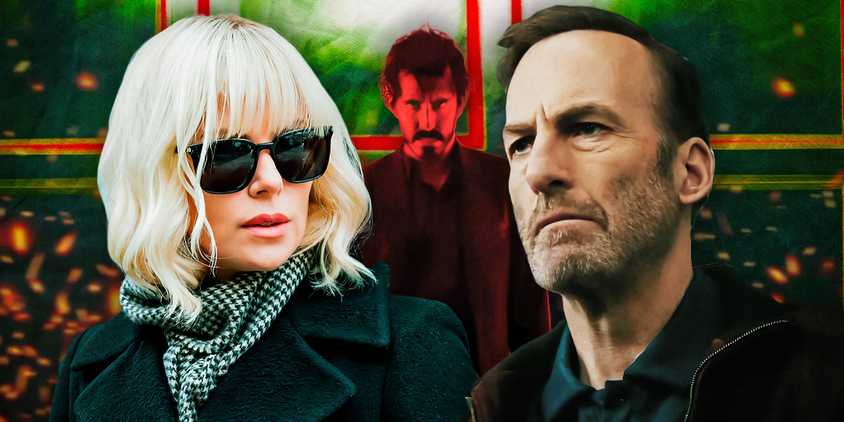 Imagery from Atomic Blonde, Monkey Man, and Nobody