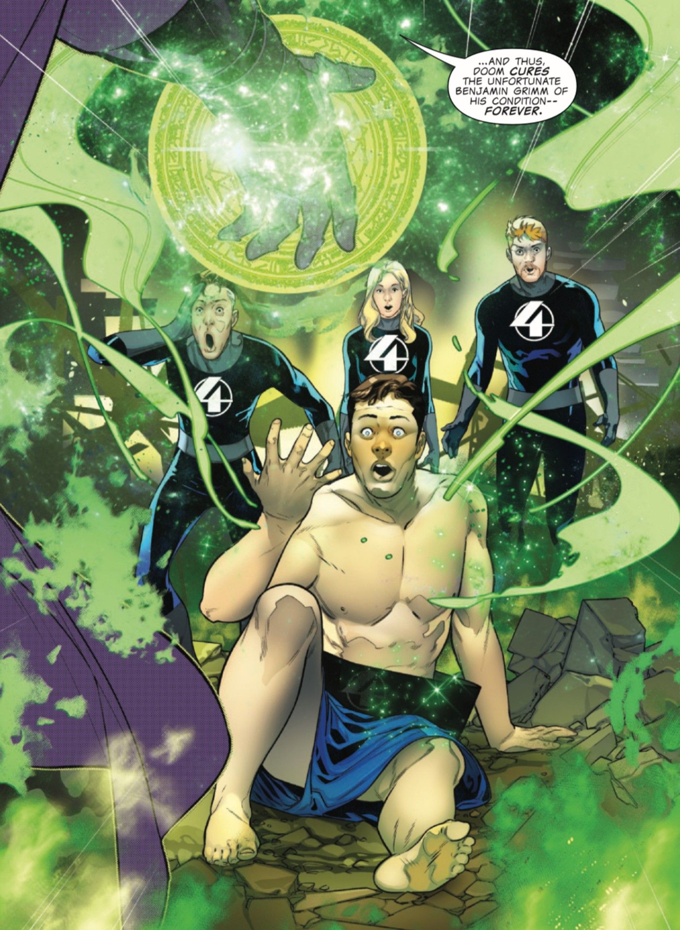 OWUD #2 Doctor Doom cures the Thing and restores him to human form permanently