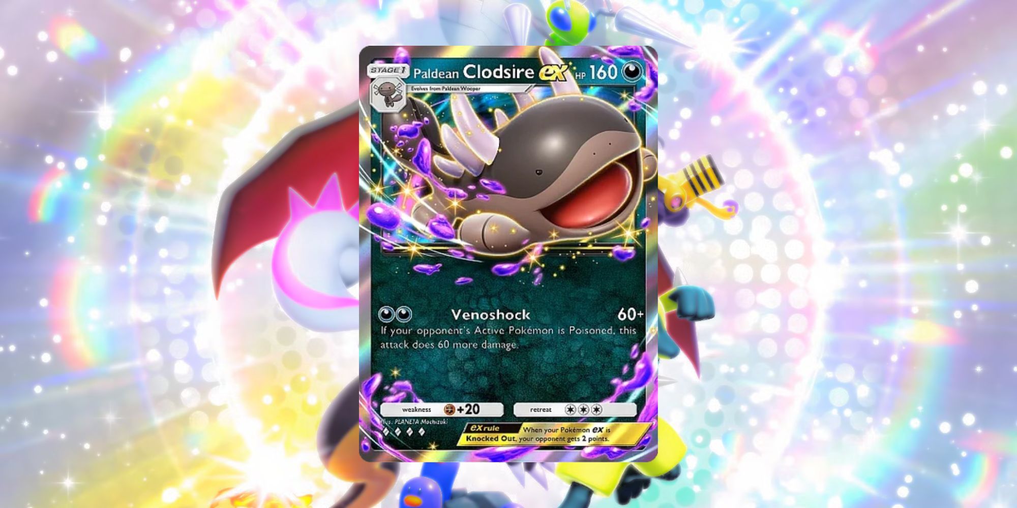 Paldean Clodsire ex card from Pokemon TCG Pocket Shining Revelry set