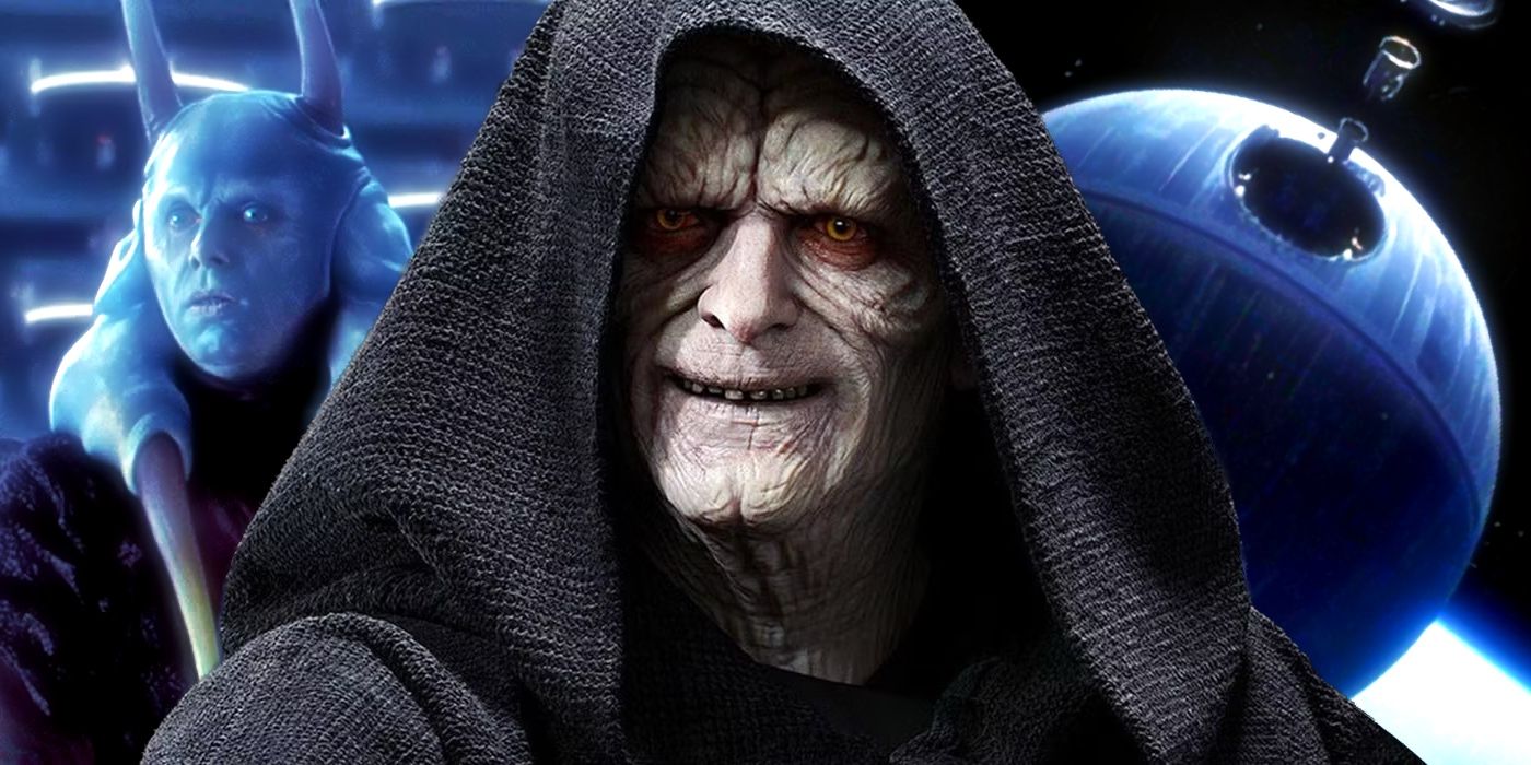 Palpatine with Mas Amedda and Death Star from Andor Custom Star Wars Image