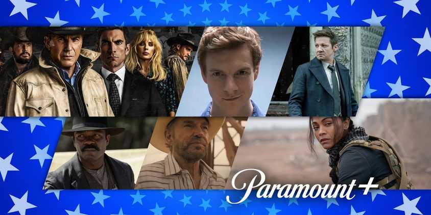 Paramount+ TV shows in April 2025 montage