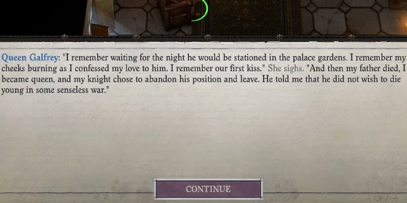 Pathfinder WotR Galfrey Romance Conversation