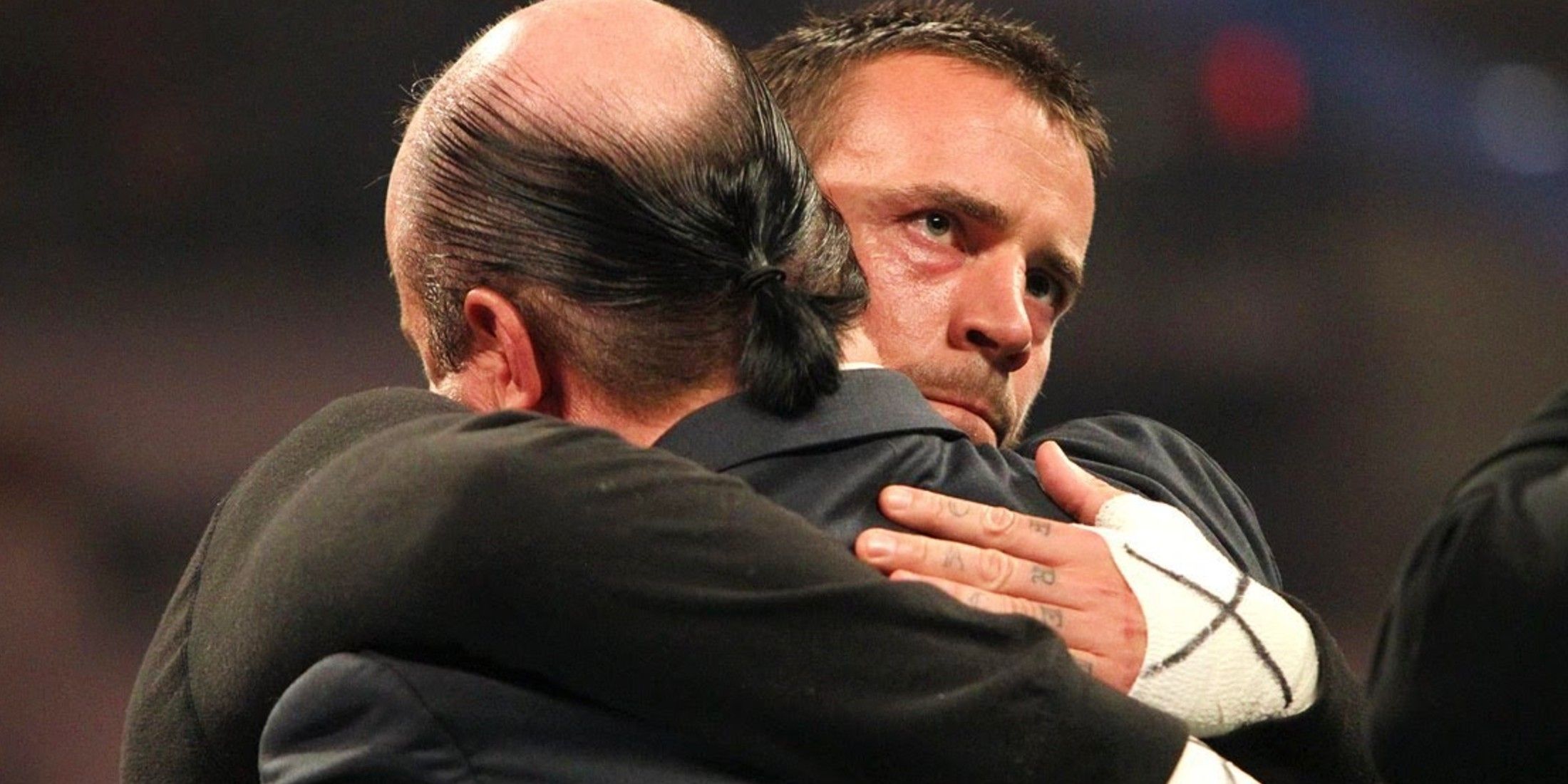 Paul Heyman and CM Punk in WWE on Raw in 2013