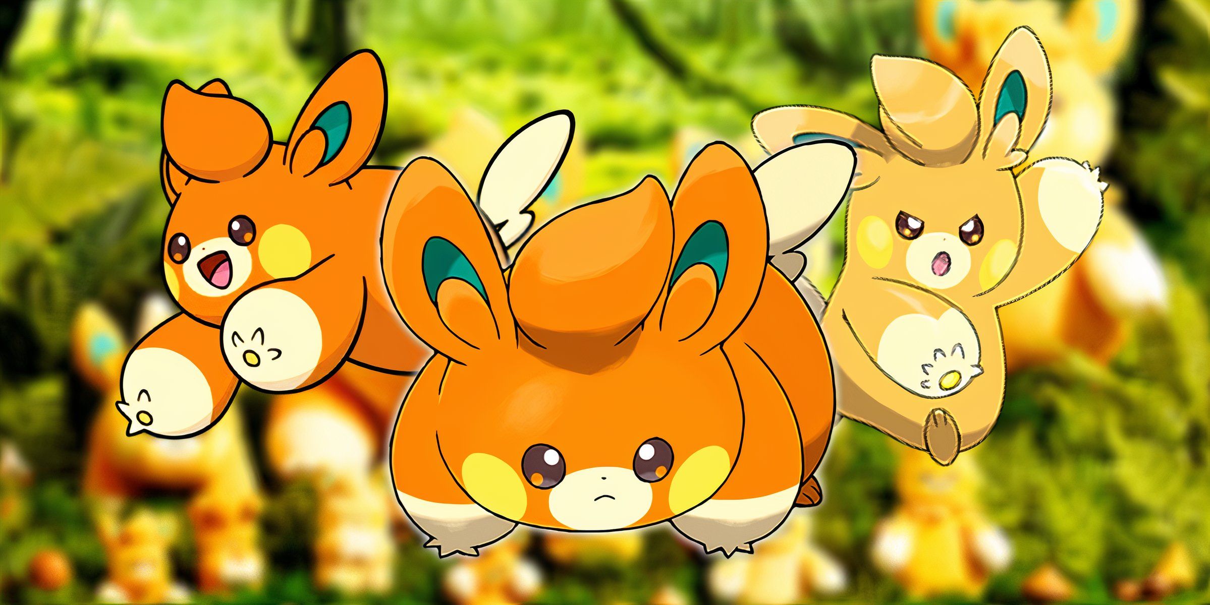 Pawmi pokemon striking different poses